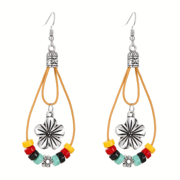 Alloy Geometric Style Pine Stone Turquoise Tassel Women's Earrings