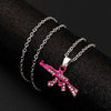 Alloy Geometric Submachine Gun Pendant Jewelry With Electroplating For Men And Women