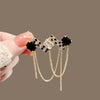 Alloy Geometric Tassel Brooch For Women Electroplated Style Highend Coat Suit Accessories