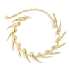 Alloy Geometric Thorn Splicing Water Drop Pendant Necklace For Women Handmade Chain Electroplated