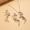Alloy Geometric Twisted Electroplated Women's Liquid Metal Necklace