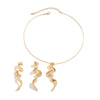 Alloy Geometric Twisted Electroplated Women's Liquid Metal Necklace