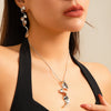 Alloy Geometric Twisted Electroplated Women's Liquid Metal Necklace