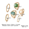 Alloy Geometric Vintage Electroplated Joint Ring For Women