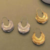 Alloy Geometric Water Drop Earrings For Women With Retro Style And Electroplating Processing