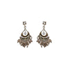 Alloy Geometric Water Drop Hollow Tassel Earrings Retro Style Electroplating For Women