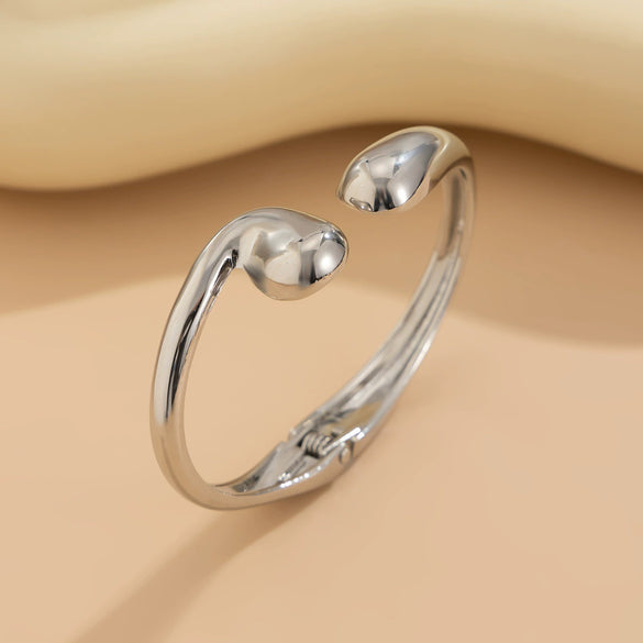 Alloy Geometric Water Drop Light Luxury Style Electroplated Bracelet