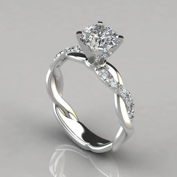 Alloy Geometric Women's Diamond Ring 18K Rose Goldplated Electroplated