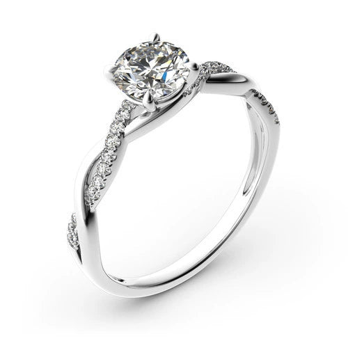 Alloy Geometric Women's Diamond Ring 18K Rose Goldplated Electroplated