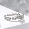 Alloy Geometric Women's Diamond Ring 18K Rose Goldplated Electroplated