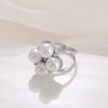 Alloy Geometric Women's Pearl Brooch And Silk Scarf Buckle Electroplated Accessories