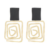 Alloy Geometric Women's Retro Cold Style Electroplated Earrings