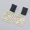 Alloy Geometric Women's Retro Cold Style Electroplated Earrings