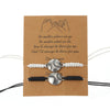 Alloy Geometric Woven Sports Adjustable Couple Bracelet With Electroplating