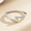 Alloy Geometry Curved Zshaped Glow Spring Electroplated Metal Bracelet