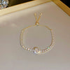 Alloy Gold Electroplated Butterfly Pearl Women's Bracelet With Animal Pattern