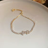 Alloy Gold Electroplated Butterfly Pearl Women's Bracelet With Animal Pattern