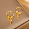 Alloy Goldplated Elegant Fashion Tassel Star And Heart Earrings For Women