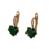 Alloy Goldplated Heart Earrings For Women With Geometric Style