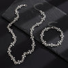 Alloy Gothic Cross Bracelet With Electroplating Crown And Roman Numerals Pattern Retro Dark Style Unisex