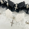 Alloy Gothic Style Rivet Wings Lolita Collar Necklace With Geometric Pattern