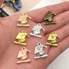 Alloy Graduation Cap Cartoon Style Jewelry Accessories Pendant With Electroplating
