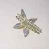 Alloy Hairpin Elegant Diamond Pearl Cross Double Classic Inlay Design