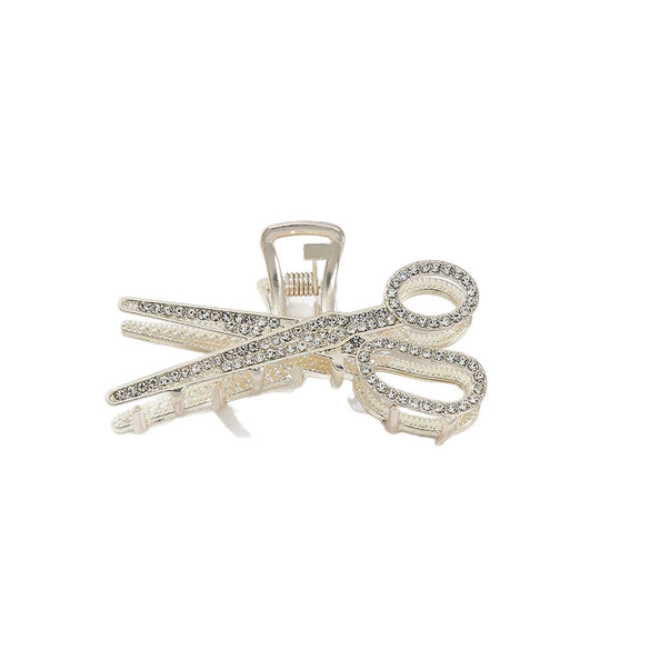 Alloy Hairpin Elegant Diamond Pearl Cross Double Classic Inlay Design