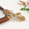 Alloy Hairpin With Diamond For Women Spring Clip Style Creative Butterfly Design Highend Crystal Elegant Plants Flowers Style
