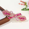 Alloy Hairpin With Diamond For Women Spring Clip Style Creative Butterfly Design Highend Crystal Elegant Plants Flowers Style
