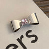 Alloy Hairpin With Rhinestone For Women Pink Love Style Duckbill Clip