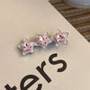 Alloy Hairpin With Rhinestone For Women Pink Love Style Duckbill Clip
