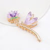 Alloy Hairpin Women'S Shark Clip Oversized Flower Flower Paint Tulip Shark Clip Hair Accessories High-Grade Grab Clip