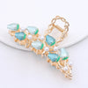 Alloy Hairpin Women'S Shark Clip Oversized Flower Flower Paint Tulip Shark Clip Hair Accessories High-Grade Grab Clip