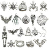 Alloy Halloween Jewelry Charms With Skull Skeleton Hand Pumpkin And More Electroplated Accessories