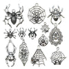 Alloy Halloween Jewelry Charms With Skull Skeleton Hand Pumpkin And More Electroplated Accessories