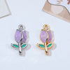 Alloy Hand Knitting Plants Flowers Pendant Jewelry Accessories