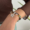 Alloy Handmade Bohemian Asymmetrical Colorful Gravel Beaded Spiral Star Shaped Geometric Patterned Women's Bracelet