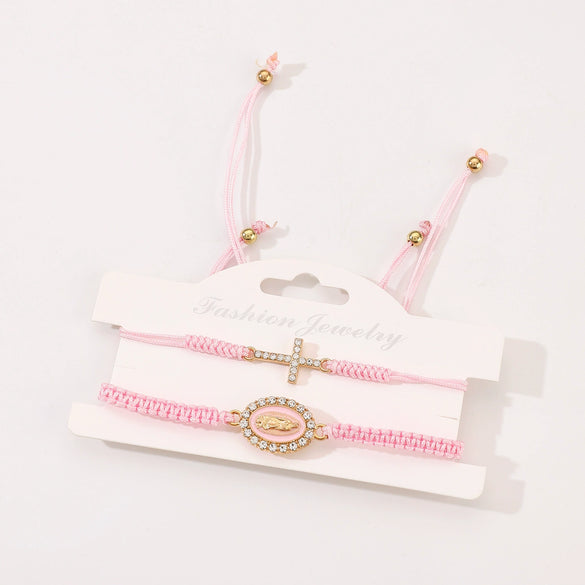 Alloy Handmade Cross Bracelet Unisex