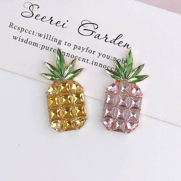 Alloy Handmade Crystal Pineapple Phone Case Jewelry Accessories With Diamondembedded And Electroplating