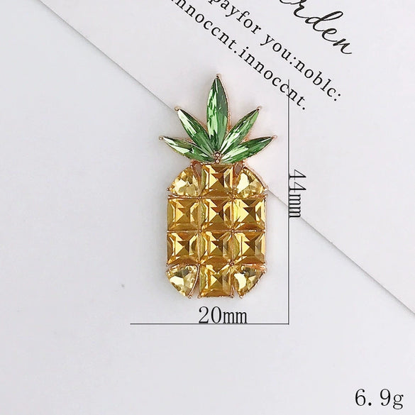 Alloy Handmade Crystal Pineapple Phone Case Jewelry Accessories With Diamondembedded And Electroplating