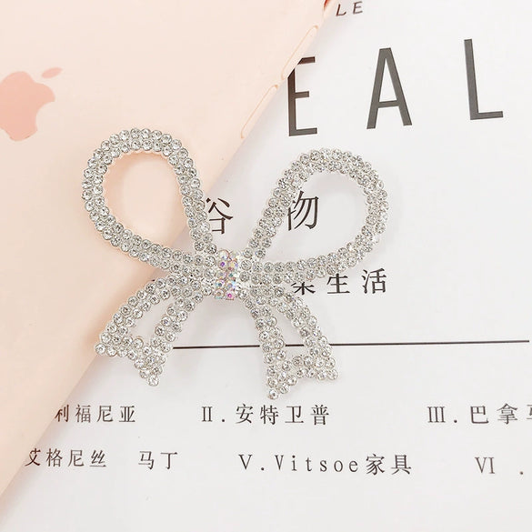 Alloy Handmade Diamond Bow Jewelry Accessories For Mobile Phone Shell
