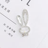 Alloy Handmade Diamondencrusted Rabbit Head Mobile Phone Case Accessories