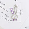 Alloy Handmade Diamondencrusted Rabbit Head Mobile Phone Case Accessories