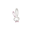 Alloy Handmade Diamondencrusted Rabbit Head Mobile Phone Case Accessories