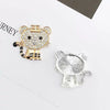 Alloy Handmade Diamondencrusted Tiger Pattern Jewelry And Mobile Phone Shell Accessories