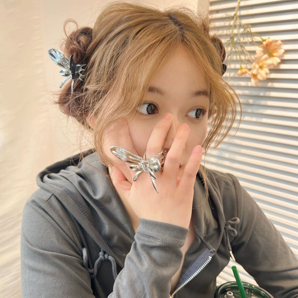 Alloy Handmade Elegant Hollow Butterfly Tassel Hairpin Women's Hair Accessories