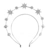 Alloy Handmade Fashion Baroque Sun Moon Doublelayer Sixpointed Star Halo Long Earrings For Women