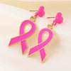 Alloy Handmade Fashion Geometric Unisex And Women's Breast Cancer And Aids Prevention Jewelry Necklace And Bracelet