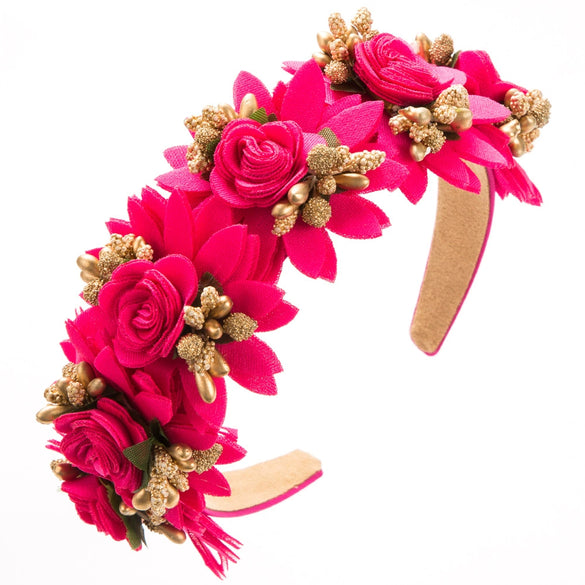 Alloy Handmade Forest Style Artificial Flower Women's Hair Headband Hair Accessories